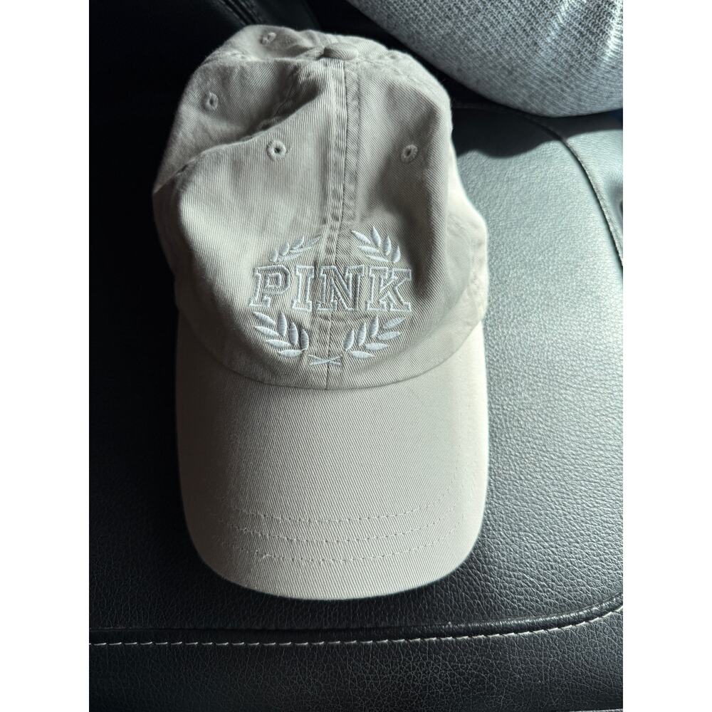 Victoria’s Secret PINK Baseball Cap Embroidered Logo. Tan